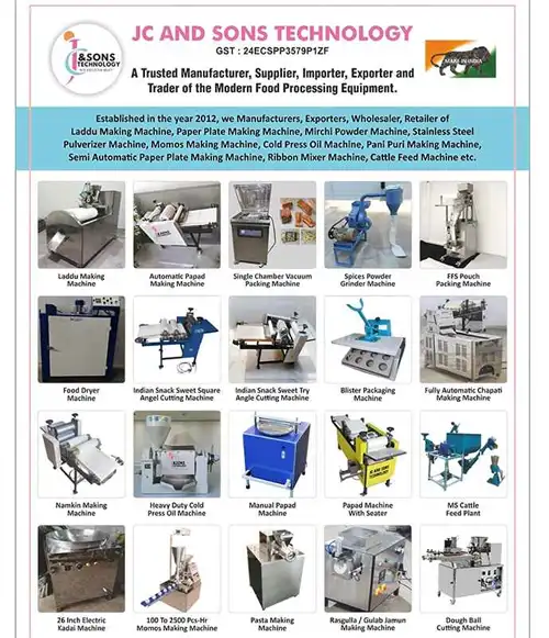 Papad Machine Manufacturers